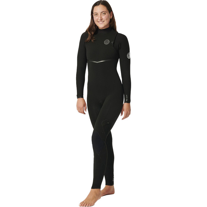 2024 Rip Curl Womens E-Bomb 3/2mm Zip Free Wetsuit 14MWFS - Black